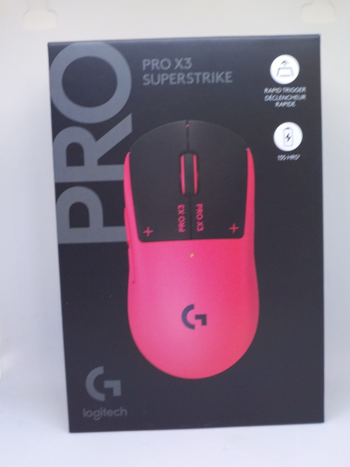New Logitech G PRO X3 SUPERSTRIKE Gaming Mouse - Magenta