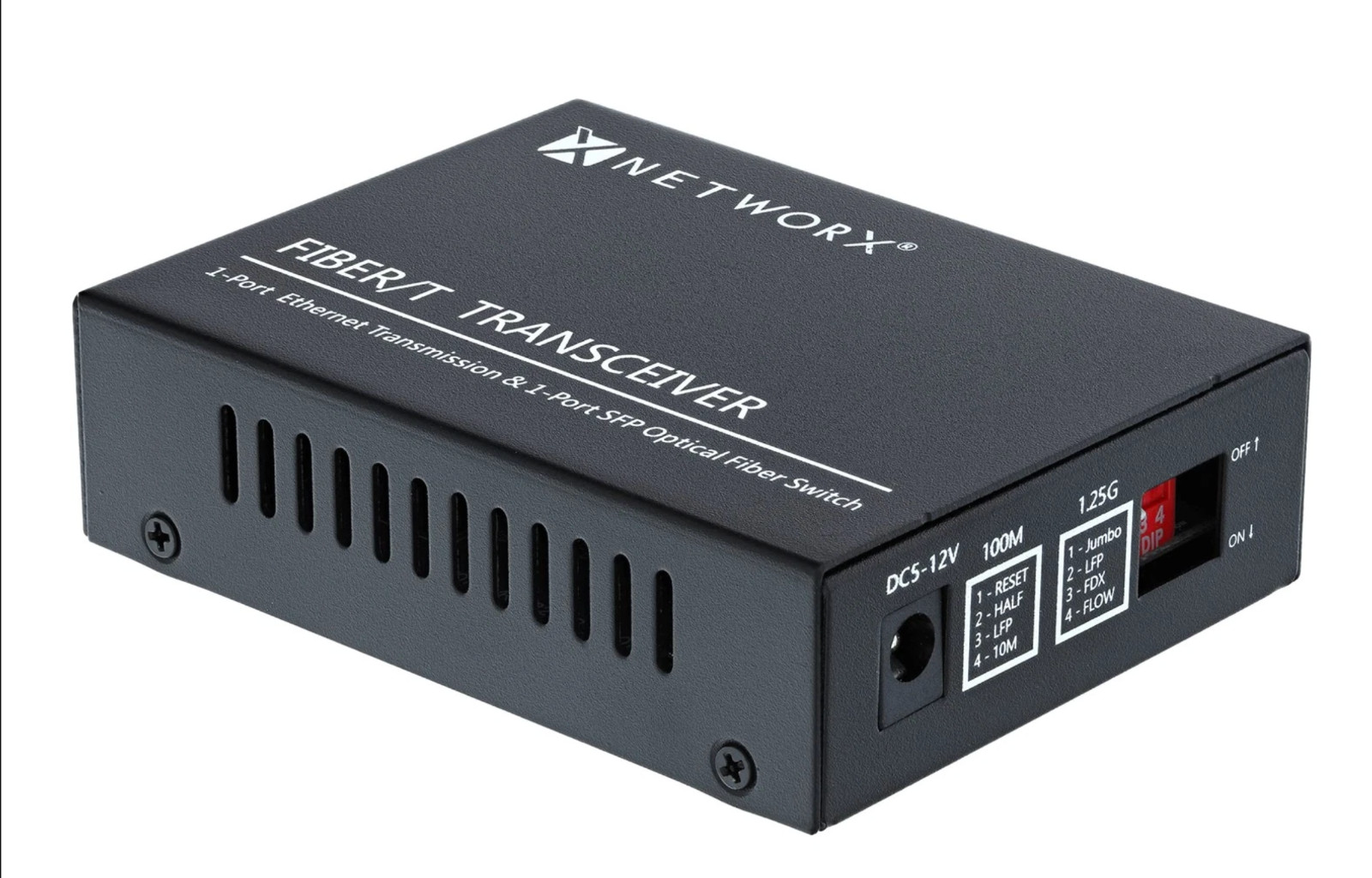 Networx Gigabit Fiber Media Converter RJ45 to LC Singlemode 20km 1310nm NEW