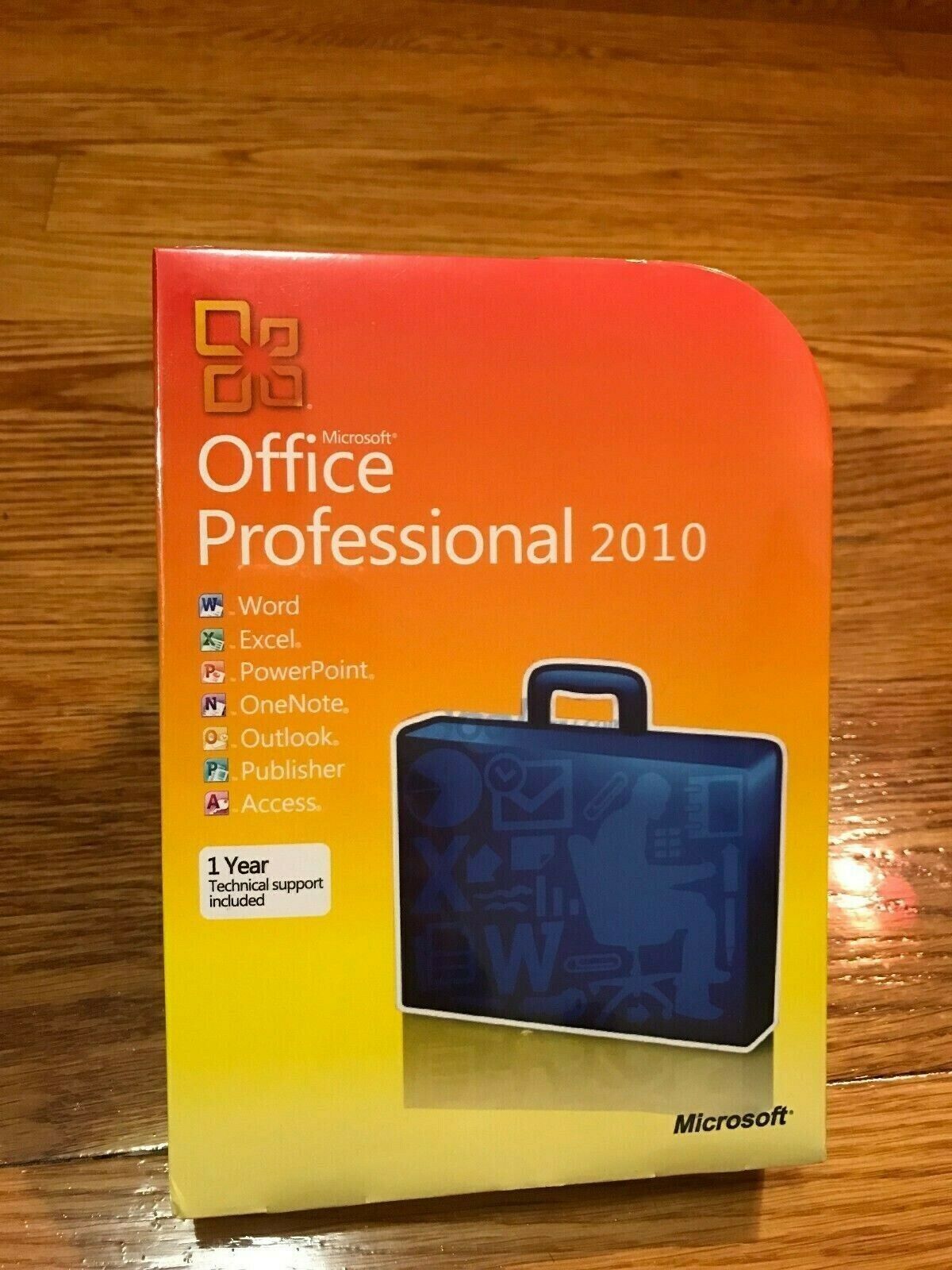 NEW Microsoft Office Professional 2010,Full,Windows,32/64-bit W/CD&Key 
