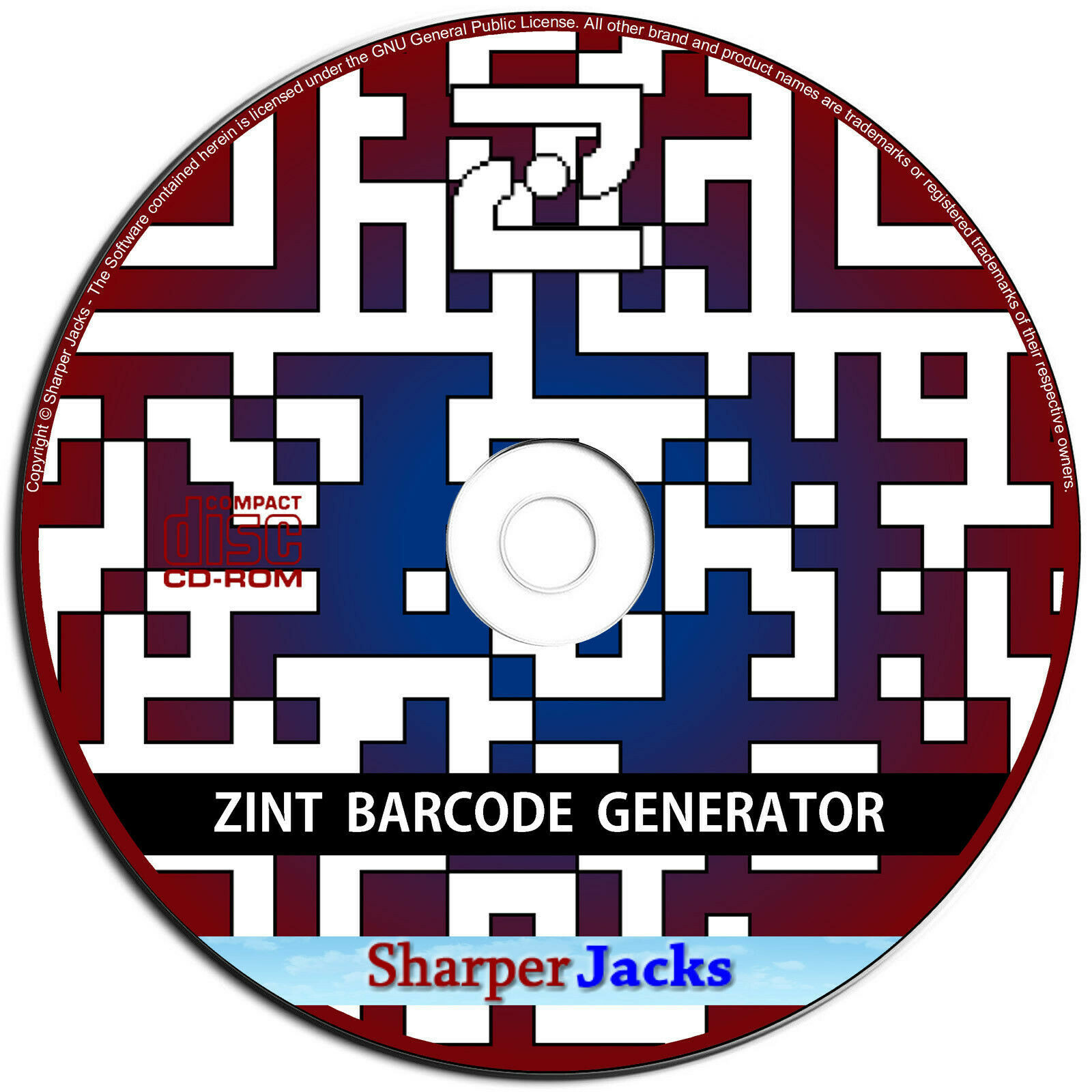 NEW & Fast Ship Zint Barcode Generator QR Code Creator Software - Linux Disc
