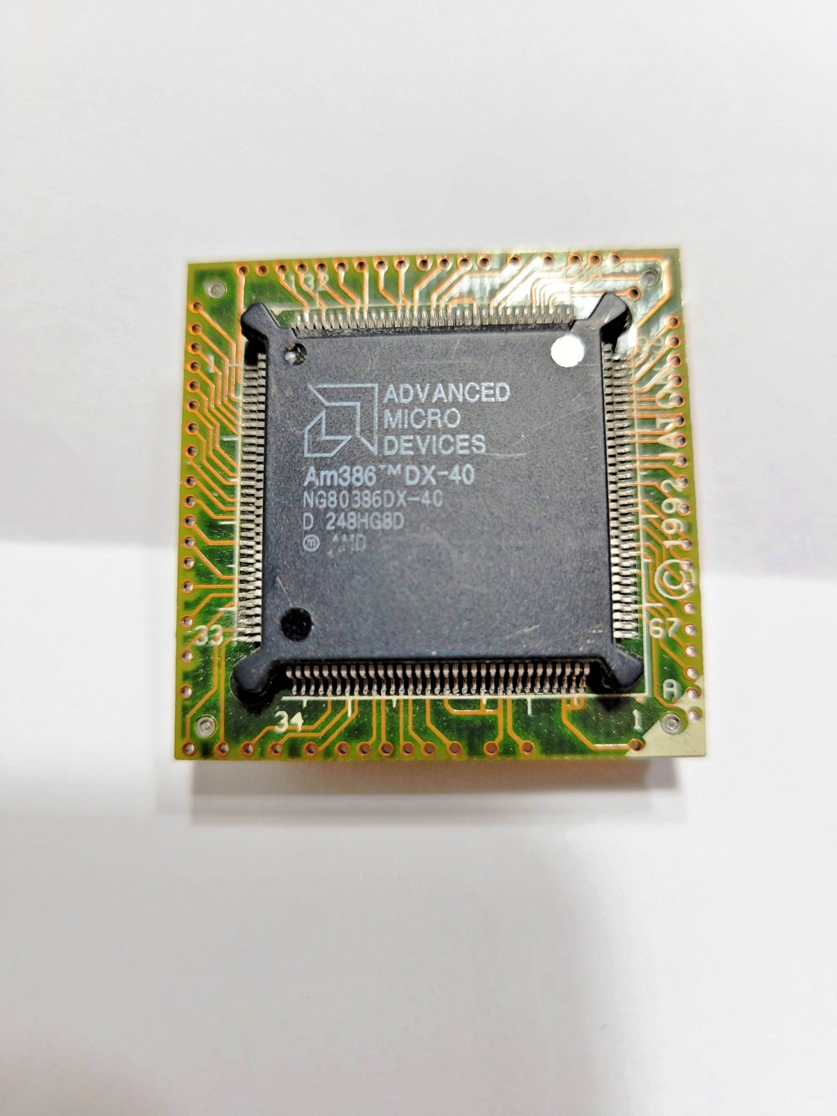 AMD Am386 DX-40 CPU NG80386DX-40 Mhz 32-Bit Processor 132-Pin PQFP
