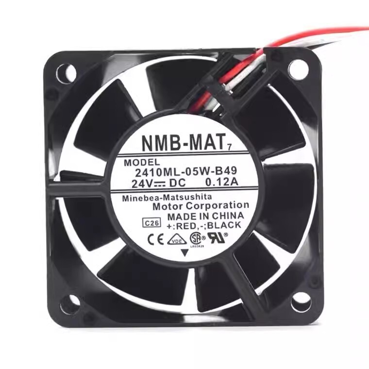 NMB 2410ML-05W-B49 DC24V 0.12A 3-Wire Cooling Fan