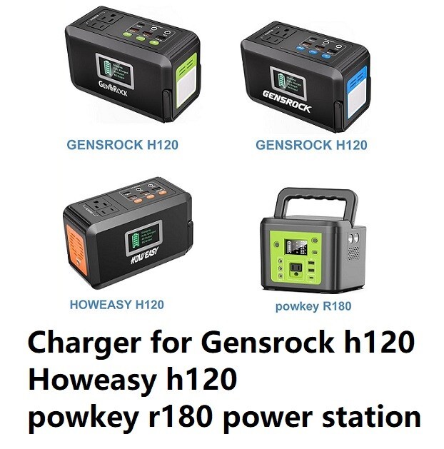 🔥ac adapter charger  For Howeasy h120 Powkey r180 Gensrock h120 power station
