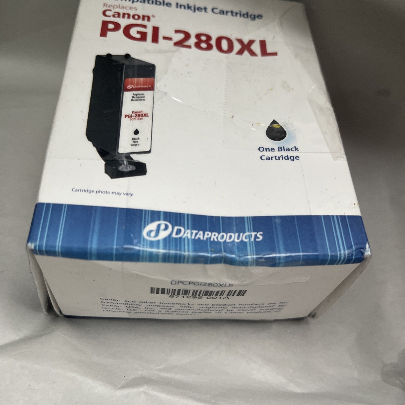 Canon PGI-280XL High Yield Black Ink Cartridge Remanufactured by DataProducts