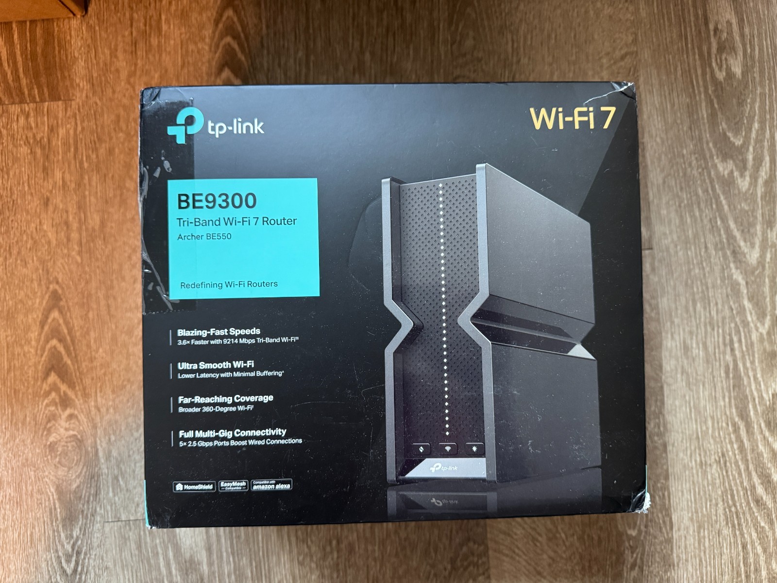 TP-Link Tri-Band BE9300 WiFi 7 Router (Archer BE550) 6 Stream (Open Box)