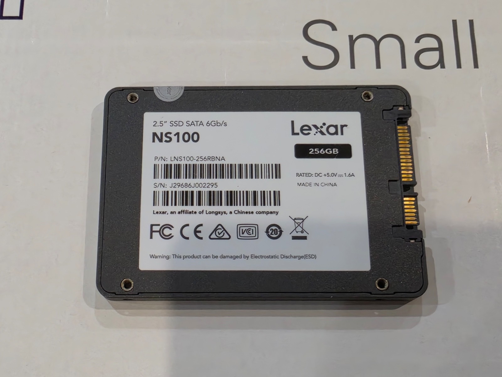 Lexar NS100 256GB, SATA 3, 2.5'' SSD Excellent Condition