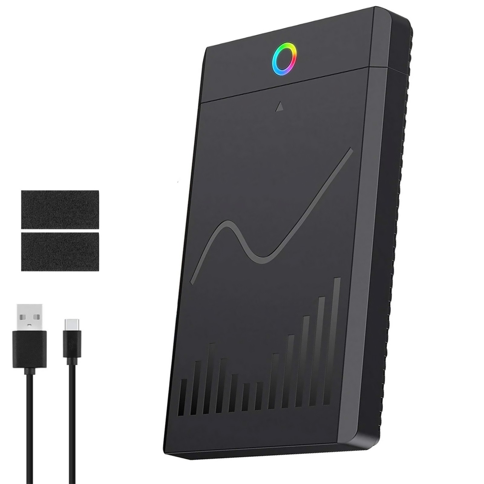 Plug and Play USB 3.1 Type-C 2.5 Inch SATA HDD SSD Enclosure for Windows Mac