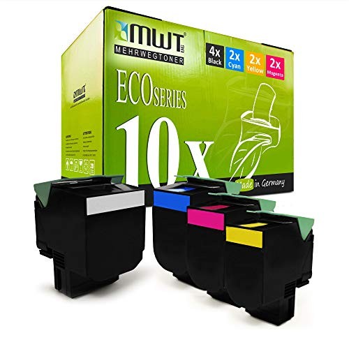 Eurotone 10x Toner Cartridge Compatible with Lexmark Multi-Color Refill Toner