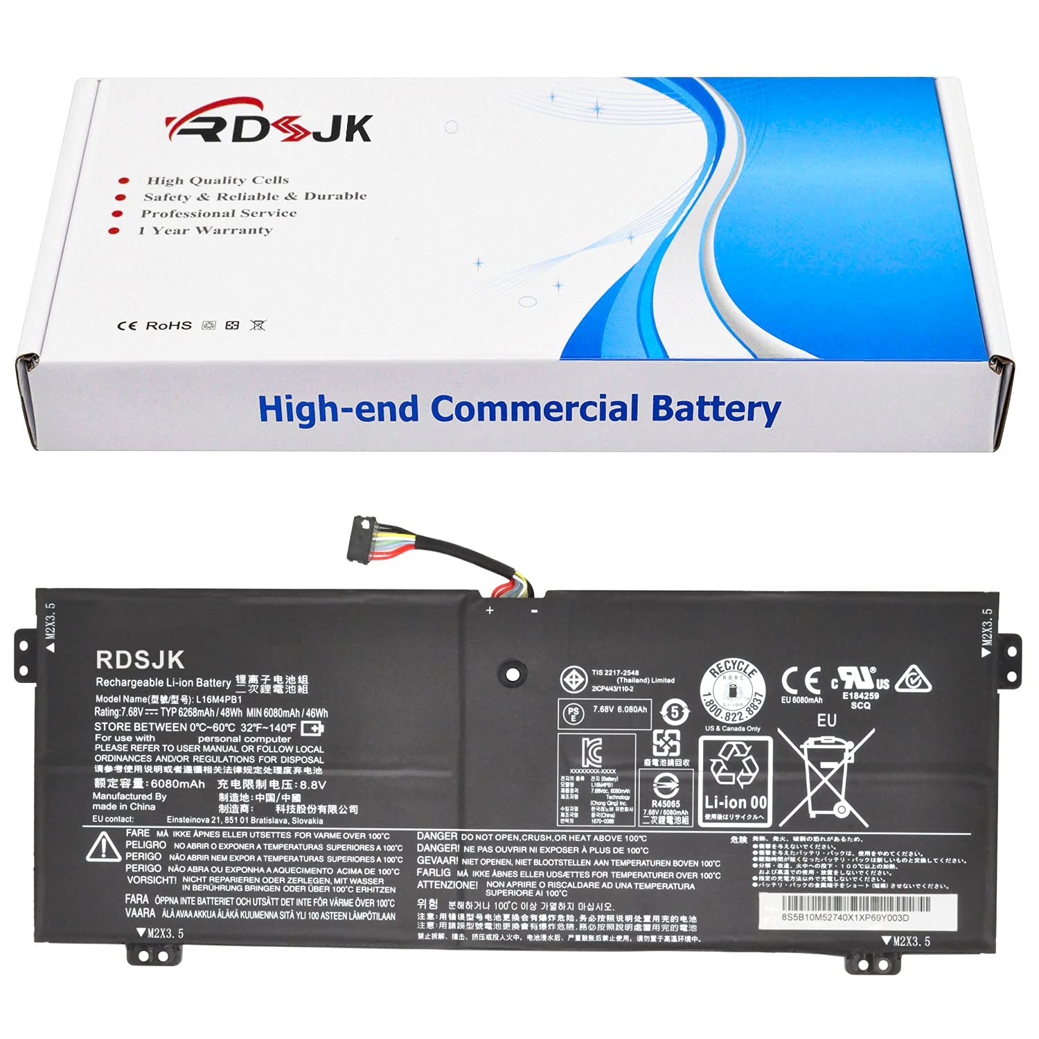 L16M4PB1 L16L4PB1 L16C4PB1 Laptop Battery for Lenovo Yoga 720 13.3 720-13IKB ...