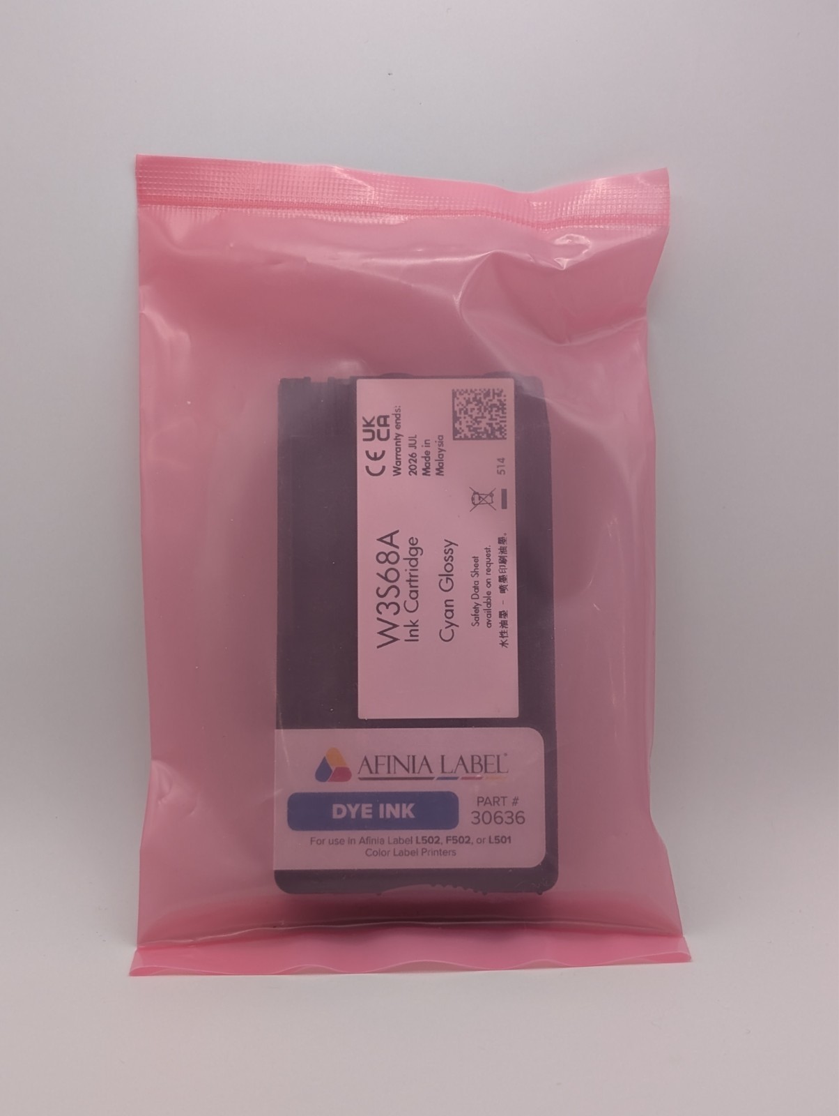 Afinia Label L501/L502 Cyan Dye Ink - New