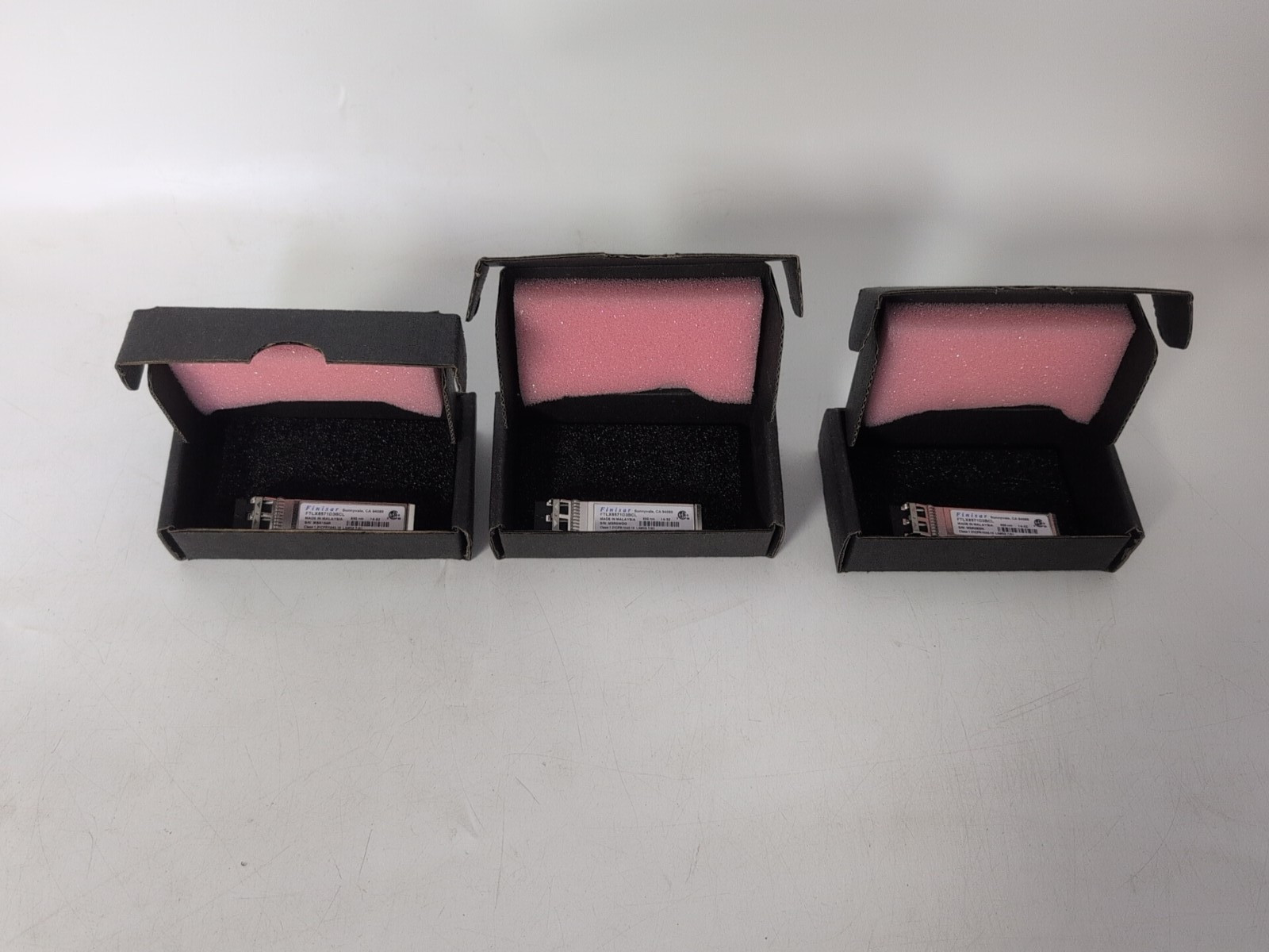 LOT OF 3 FINISAR  FTLX8571D3BCL 850nm 14-52