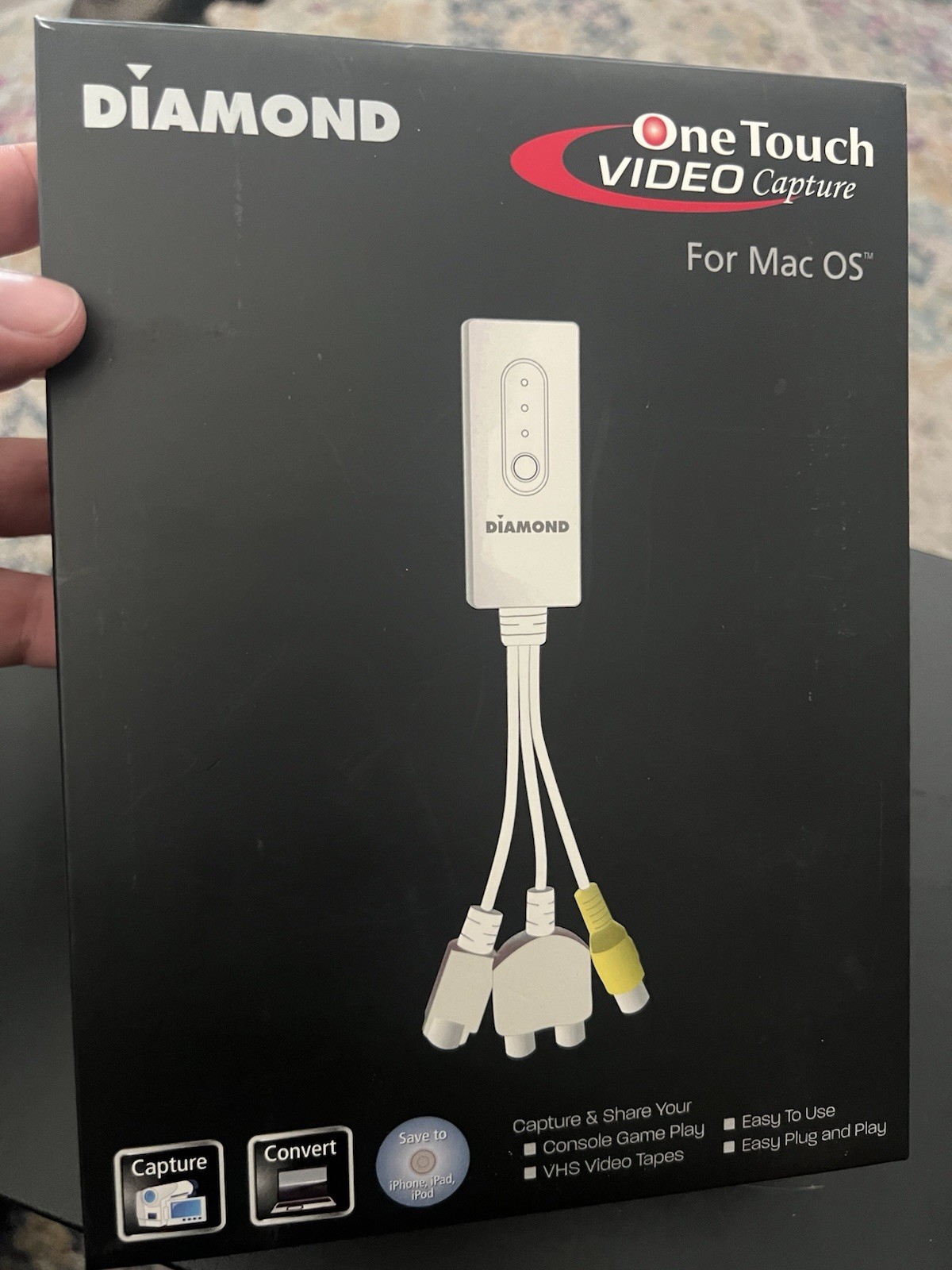 Diamond Multimedia VC500MAC One Touch Video Capture Adapter MAC OS
