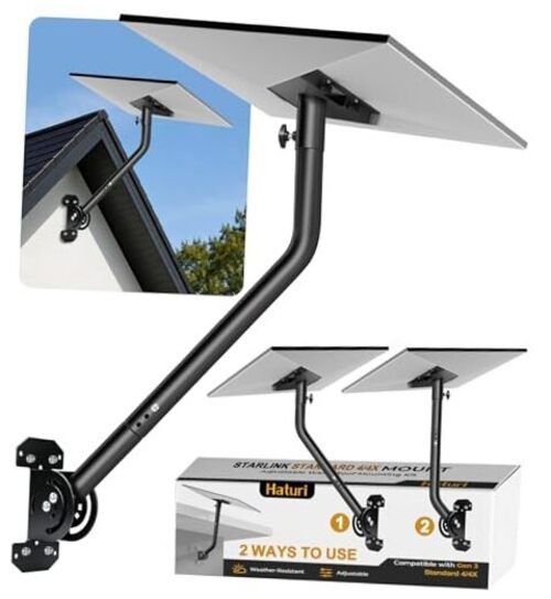 Mount for Starlink Standard 4 4X Gen 3, Adjustable 25 Inch Roof Mounting Kit,
