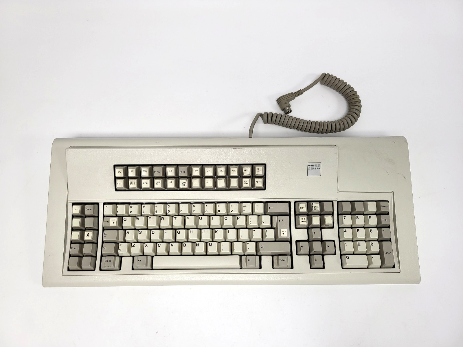 Vintage 1986 IBM Model M Keyboard 122-Key, Buckling Spring, IBM 5-Pin -Untested