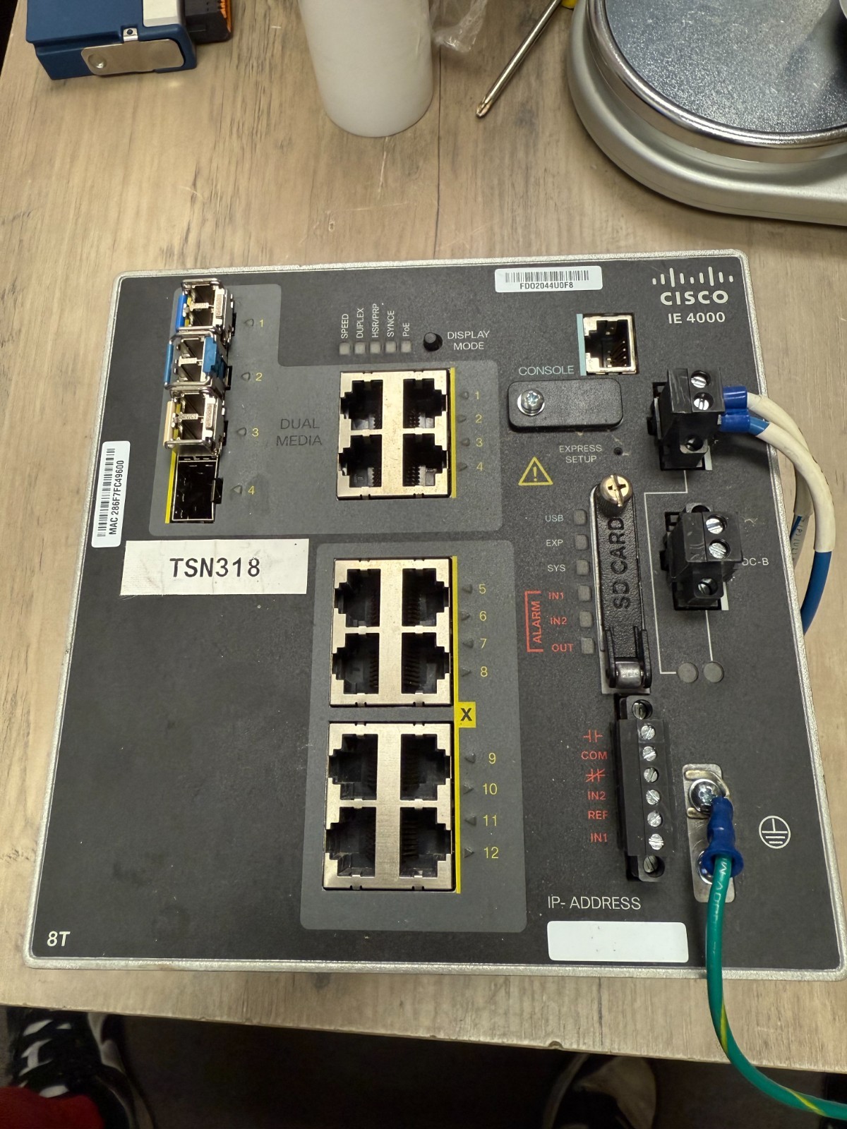 Cisco IE-4000-8T4G-E 12 Ports Network Switch
