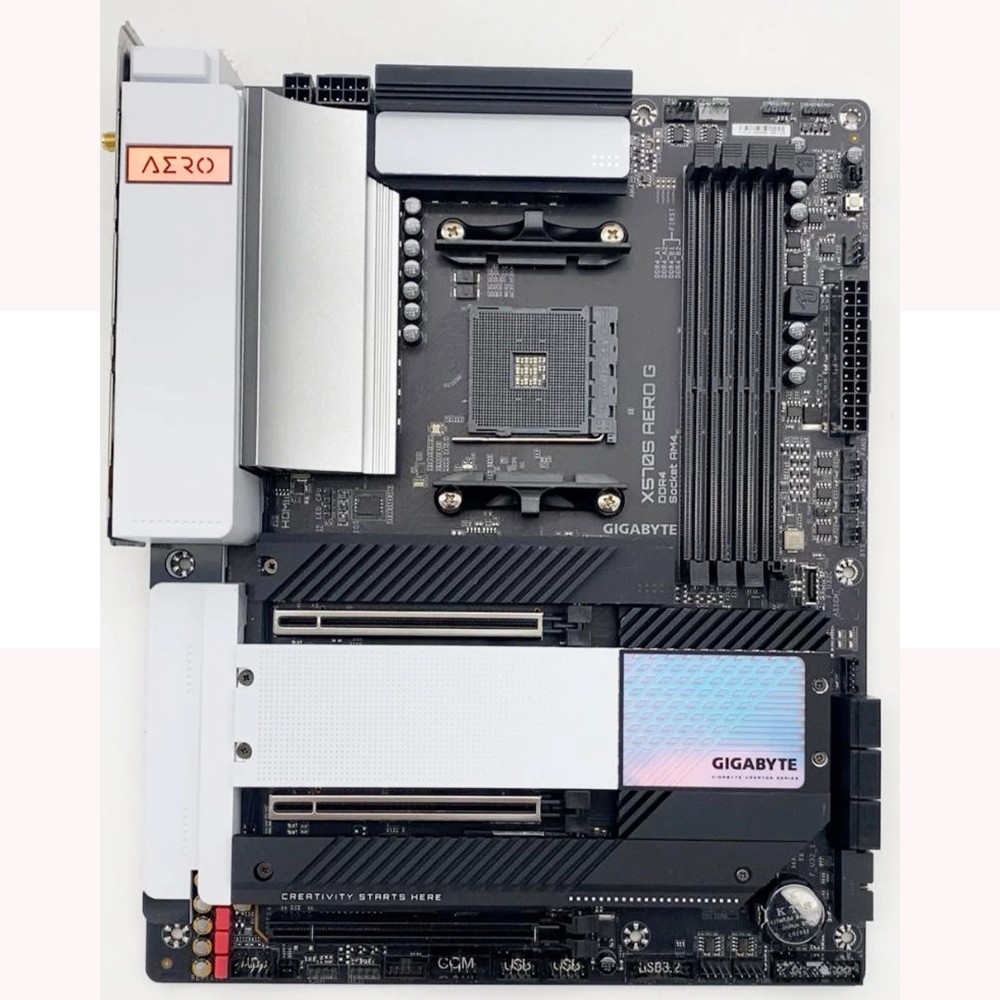 FOR GIGABYTE X570S AERO G Socket AM4 DDR4 AMD ATX Motherbroad Test ok