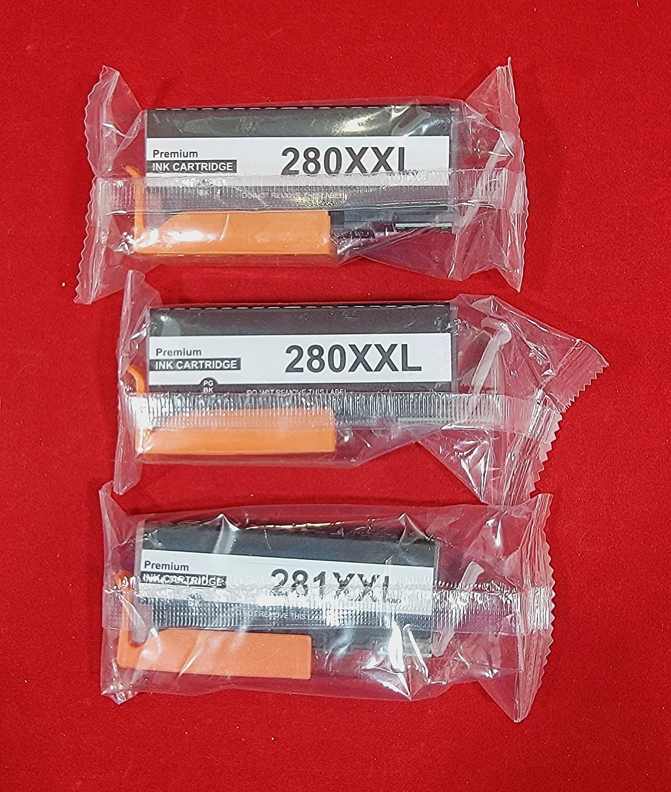 280XXL Black Ink Cartridges for Canon Pixma Printers 3pk NEW sealed