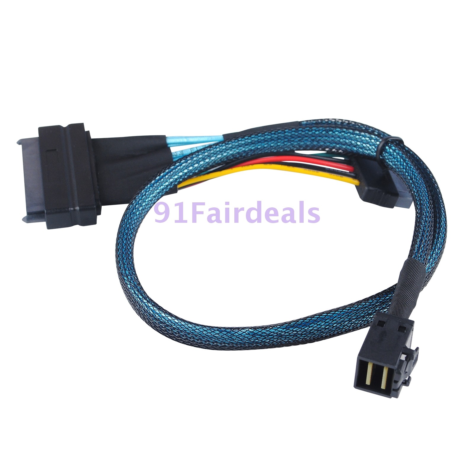 SFF-8639 68P Straight + PWR to SFF-8643 36P Mini SAS U.2 Cable for 2.5 NVMe SSD