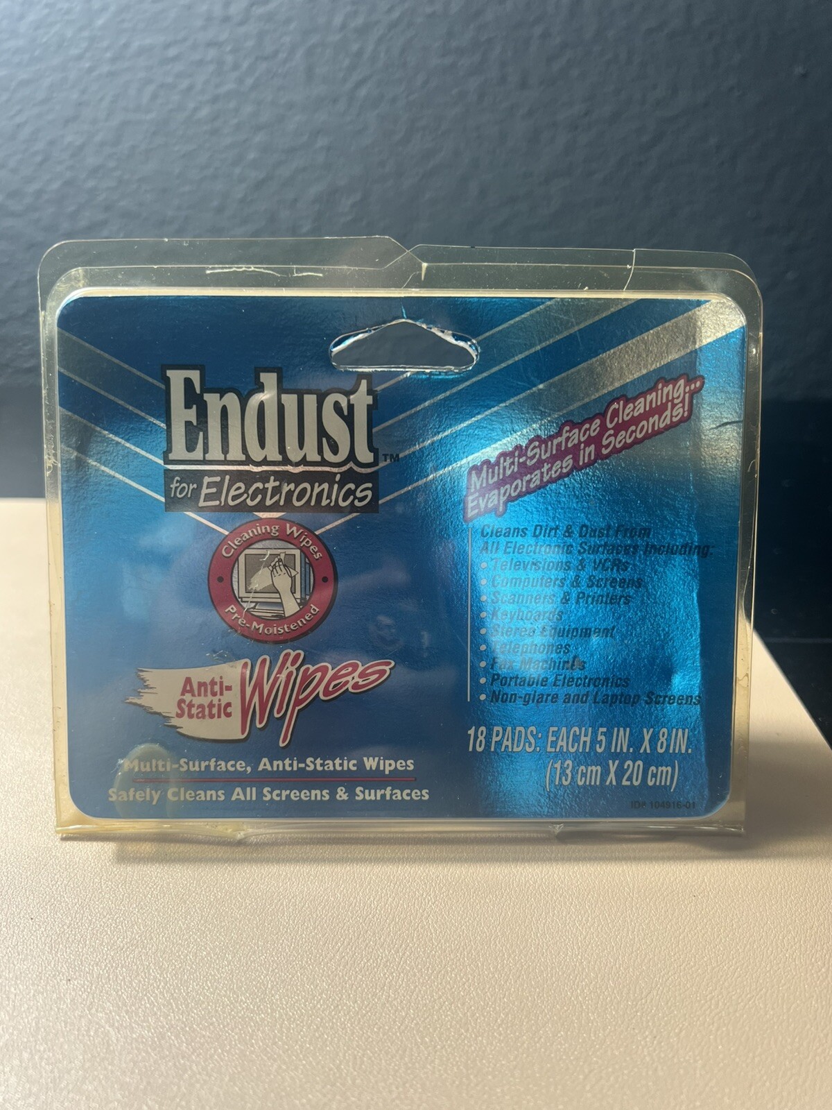 Endust Travel Anti-Static Wipes – Electronics Cleaner for Laptops, Phones, Table