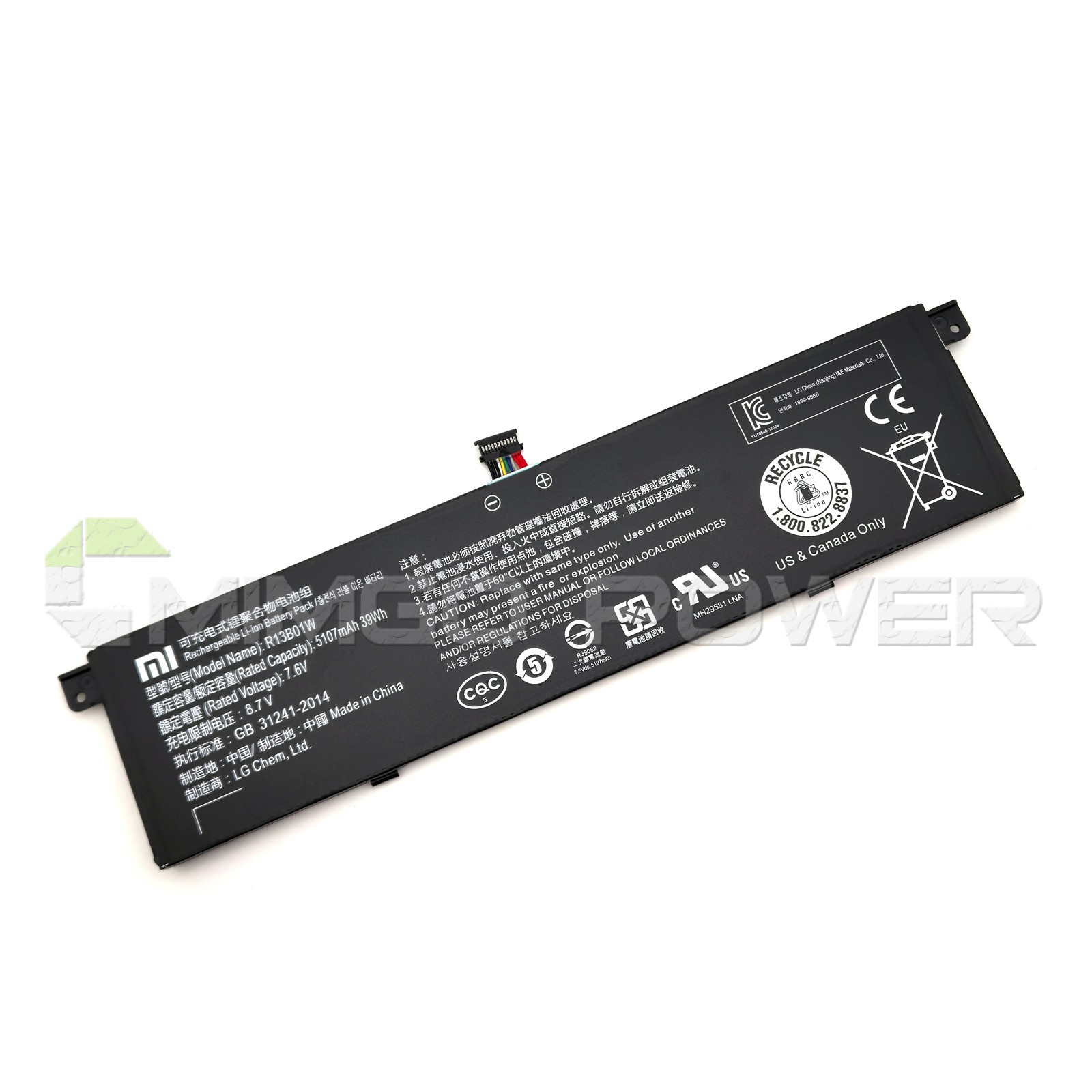 New Genuine R13B01W R13B02W 39Wh Battery for Xiaomi Mi Air 13.3" 2018 161301-01