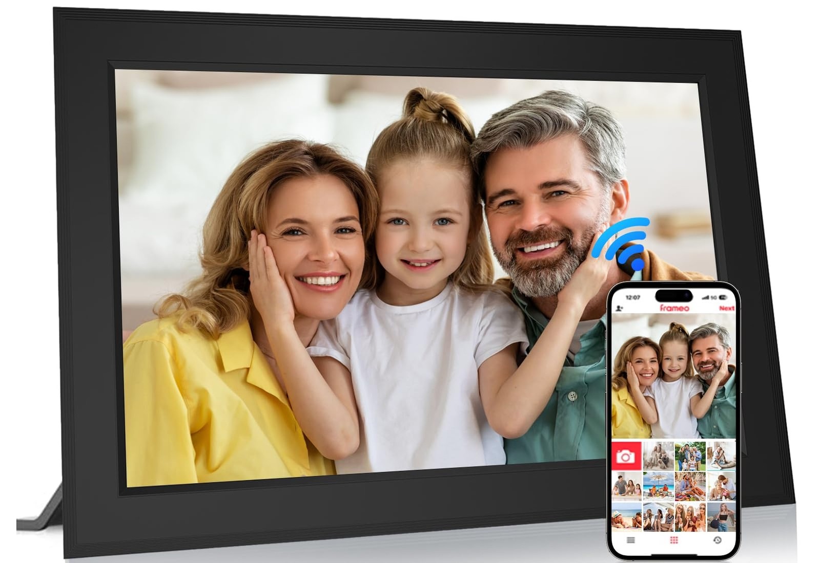 Frameo 10.1 Inch Digital Picture Frames Smart WiFi Digital Photo Frame with 1...