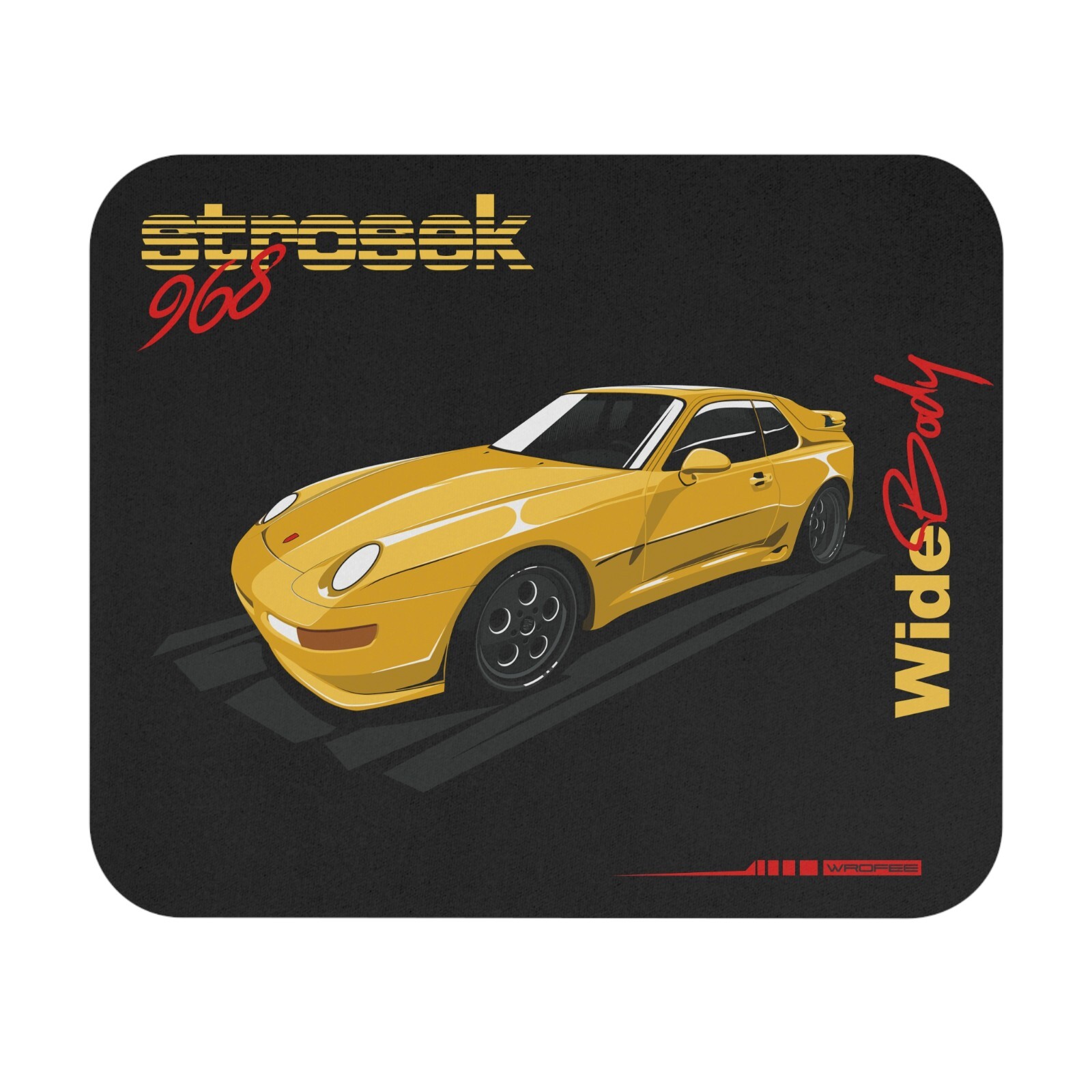 968 Mouse Pad, Strosek Style Wide Body Modified German Sports Car Gamer Desk Pad