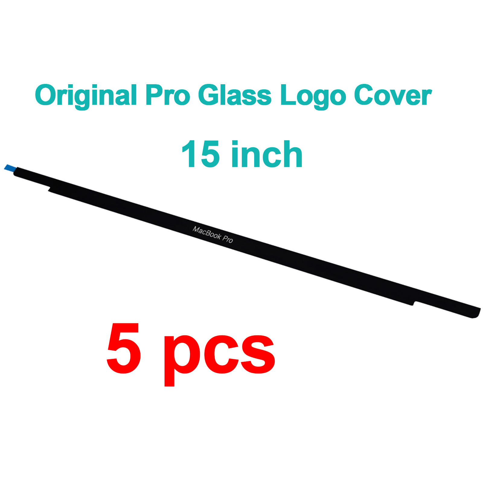 5PCS For MacBook Pro 15" A1707 A1990 2016 2017 2018 Front Glass Bezel Logo Cover