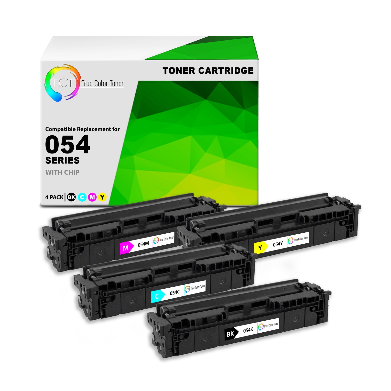 4PK TCT Premium CRG-054 BCMY For Canon ImageClass LBP620 LBP622 Compatible Toner
