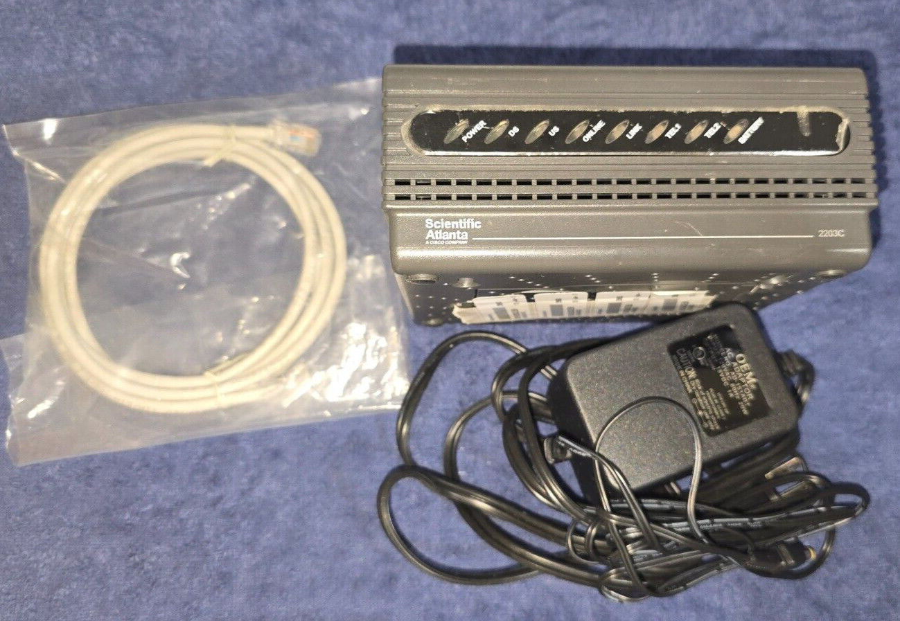 Model DPC2203C voice over Internet Protocol (VoIP) Cable Modem With Power Supply