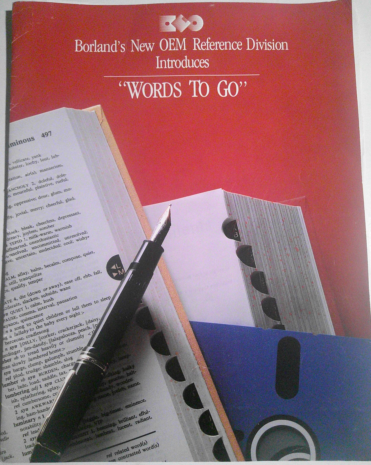1987 Borland new OEM Reference Division Press Kit. Brochure and press releases