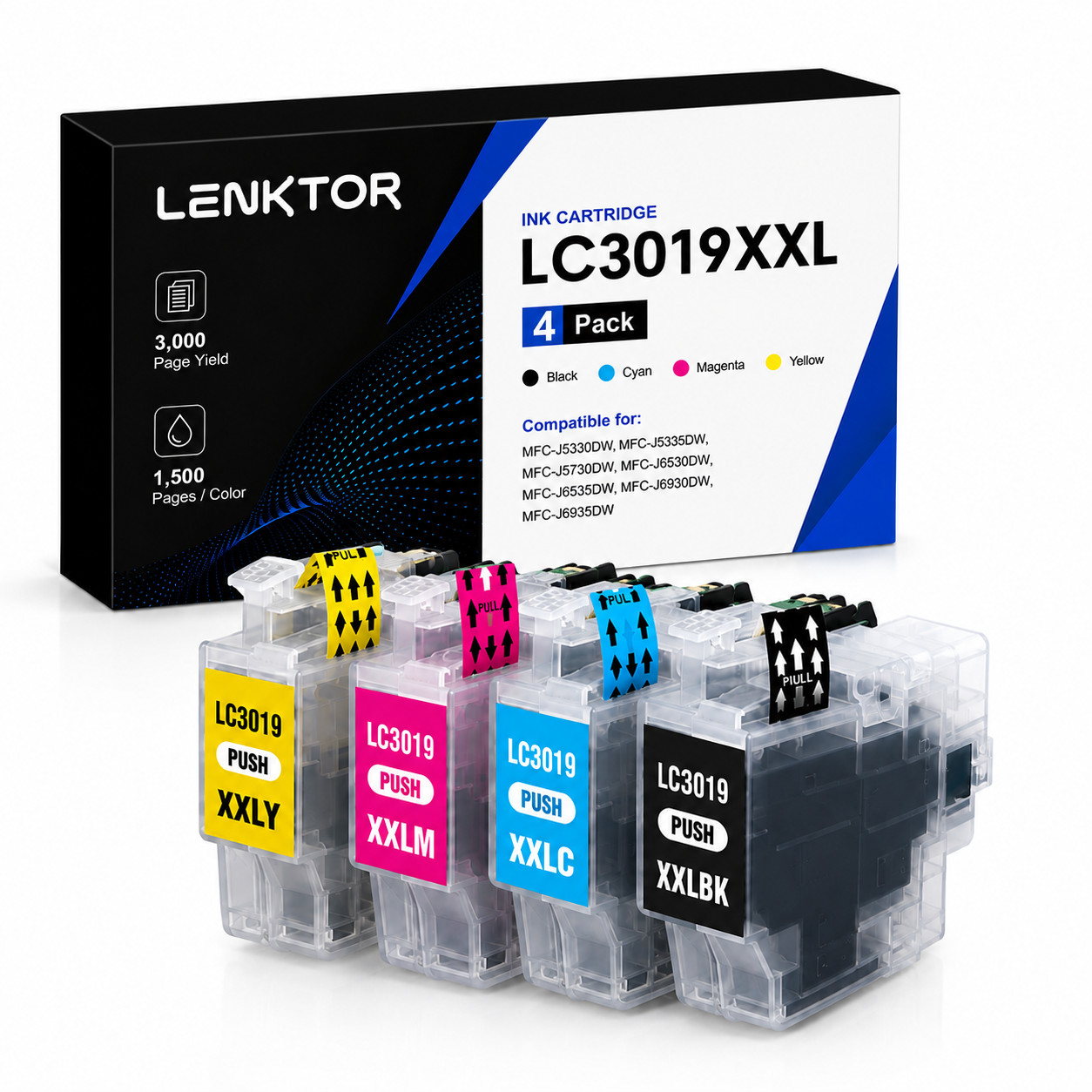 LC3019XXL 4PK Ink Cartridge Set MFC-J6930DW MFC-J6730DW MFC-J6530DW MFC-J5335DW