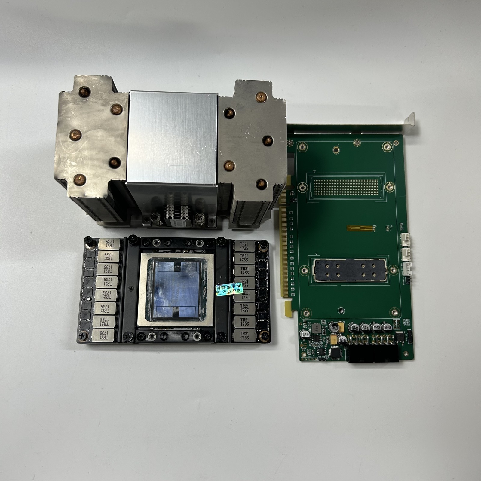 NVIDIA Tesla V100 16GB GPU SXM2 + GPU SXM2 To PCIE Adapter Card
