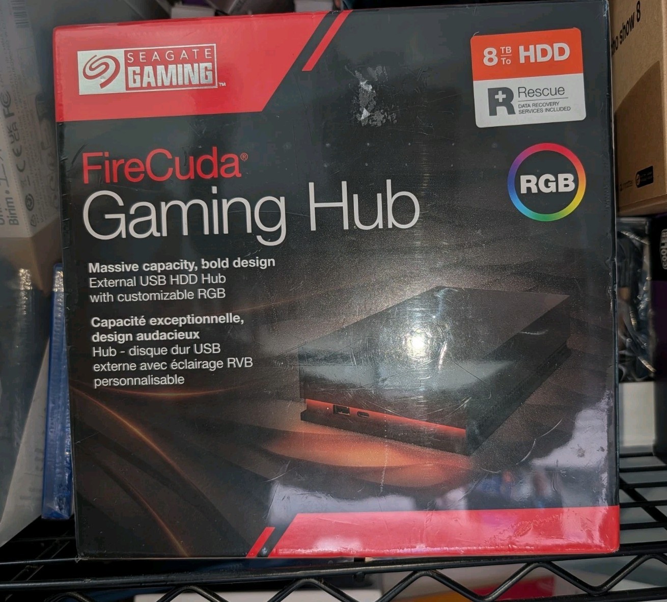 Seagate FireCuda Gaming Hub External Hard Drive HDD 8TB