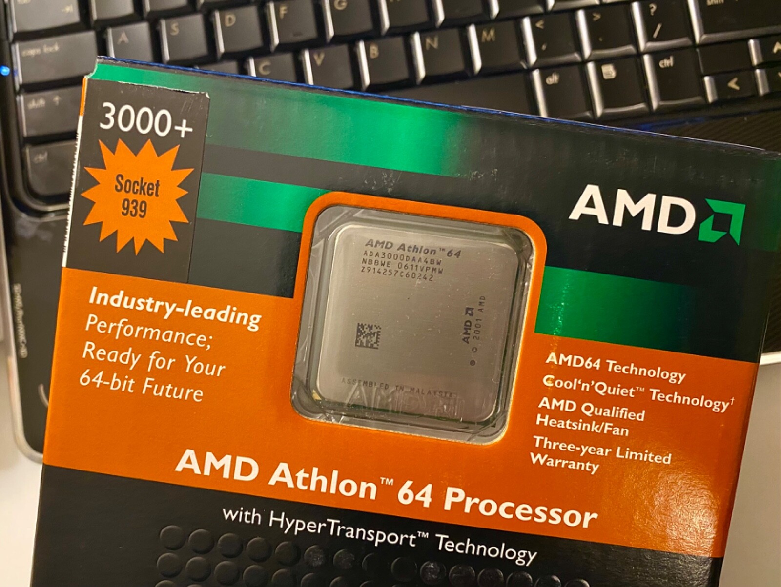 AMD Athlon 64 Processor 3000+ (Socket 939) BRAND NEW Factory Sealed Box