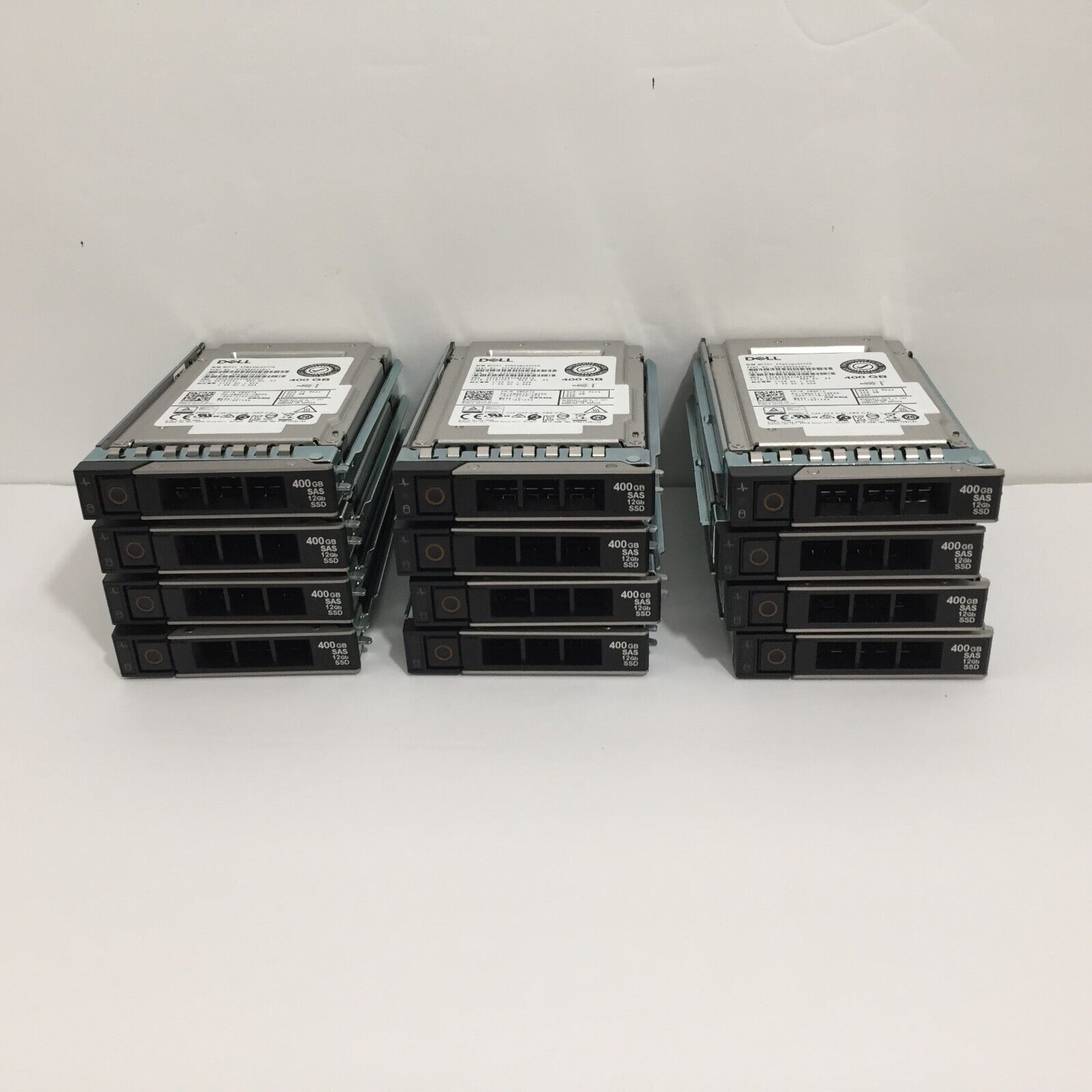 LOT OF 12 * Dell 400GB 12 Gbps SAS 2.5\