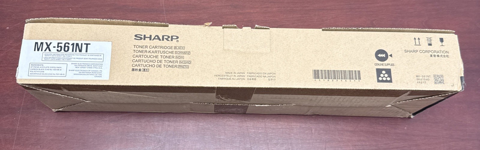 Sharp Genuine MX-561NT Black Toner OEM NEW MX561NT MX M4070 M5070 M6050 M6070