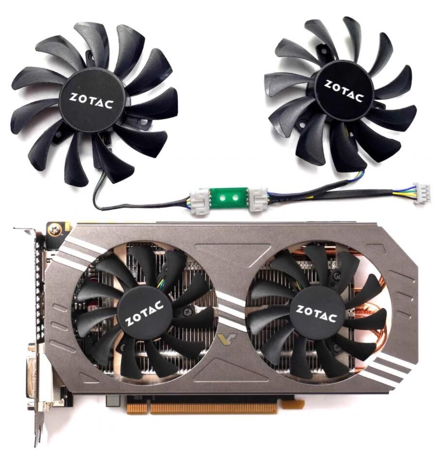 For ZOTAC GTX 970 4GB Graphics Card Cooling Fan GA81S2U/GA81O2U