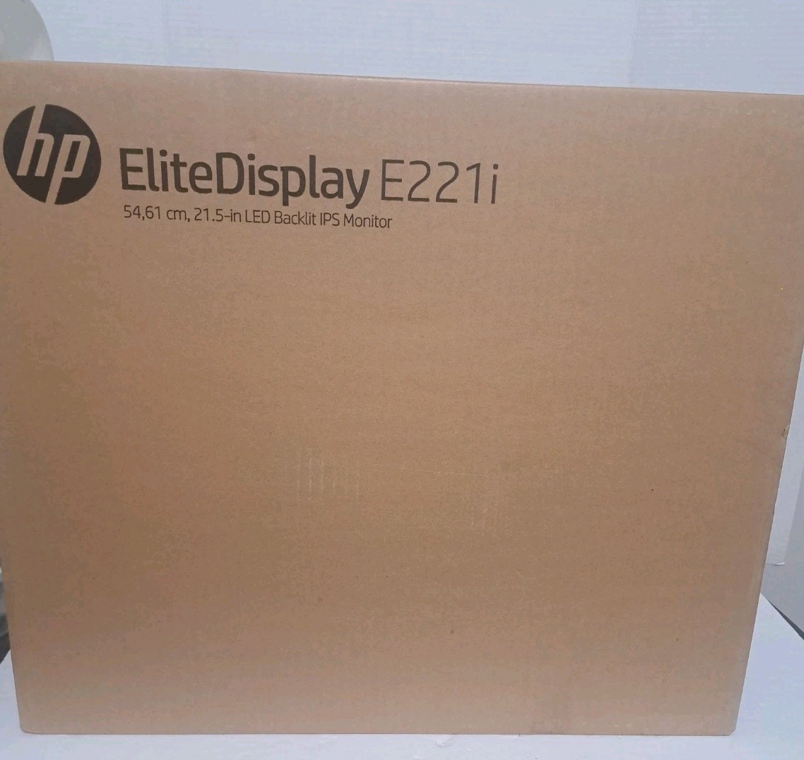 HP ELITE DISPLAY E221i , 21.5in LED Backlit IPS Monitor Brand New In Factory Box
