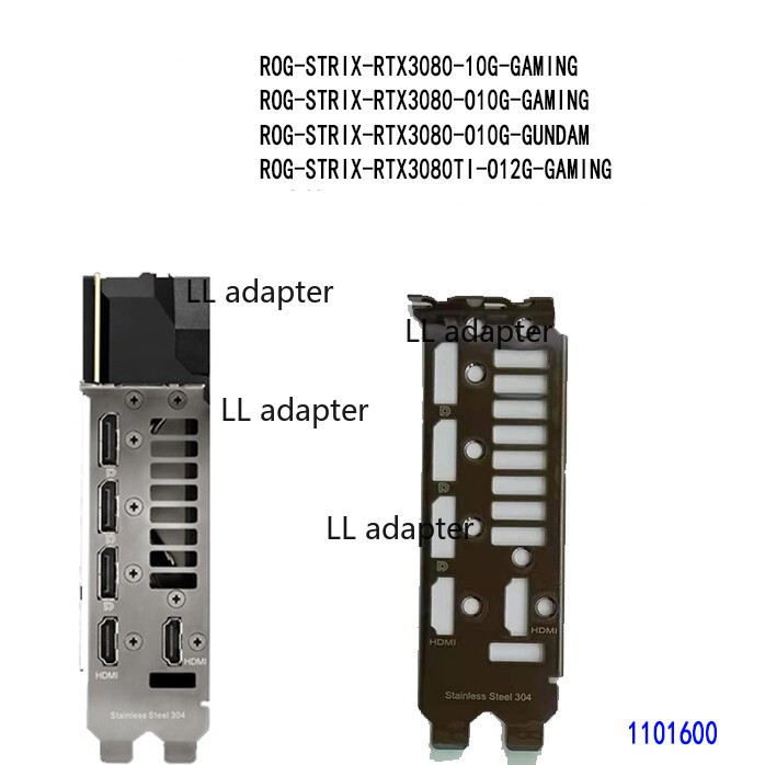 1pcs ROG-STRIX-RTX3080-10G-GAMING FOR ASUS IO I/O SHIELD Back Plate BackPlate