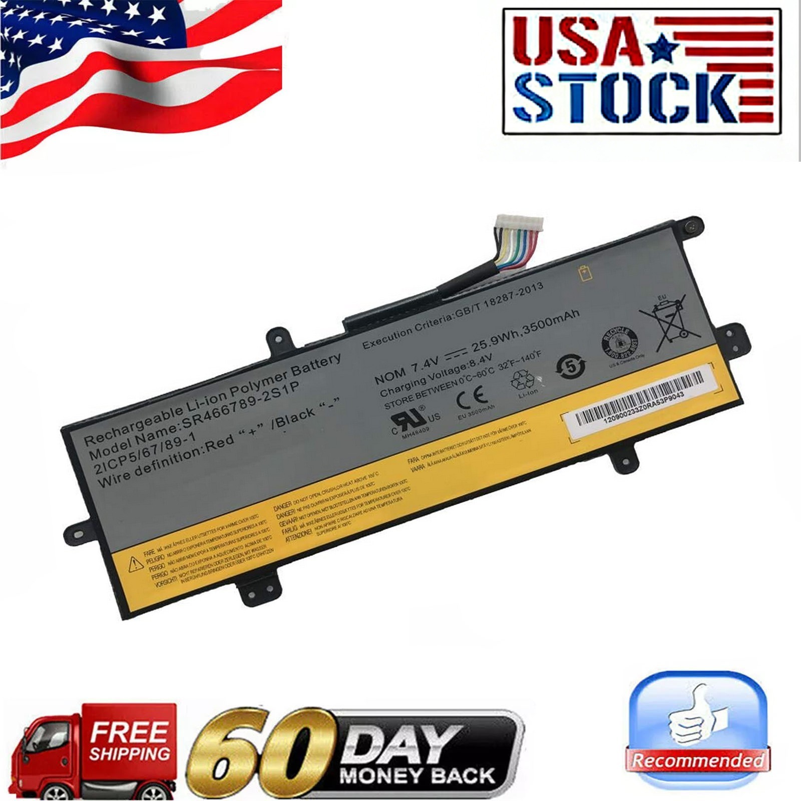 SR466789-2S1P Replacement Battery For Hisense Chromebook C11 Serie SR466789-2S1P