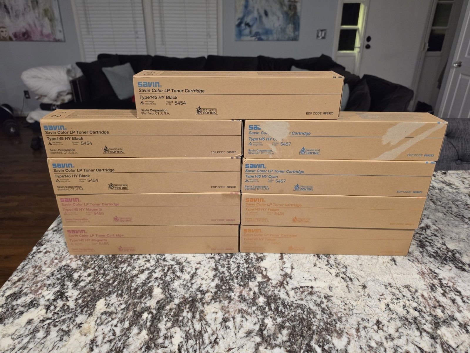 Lot 9 NEW Genuine Ricoh Savin Lanier  Color LP Toner Cartridge 