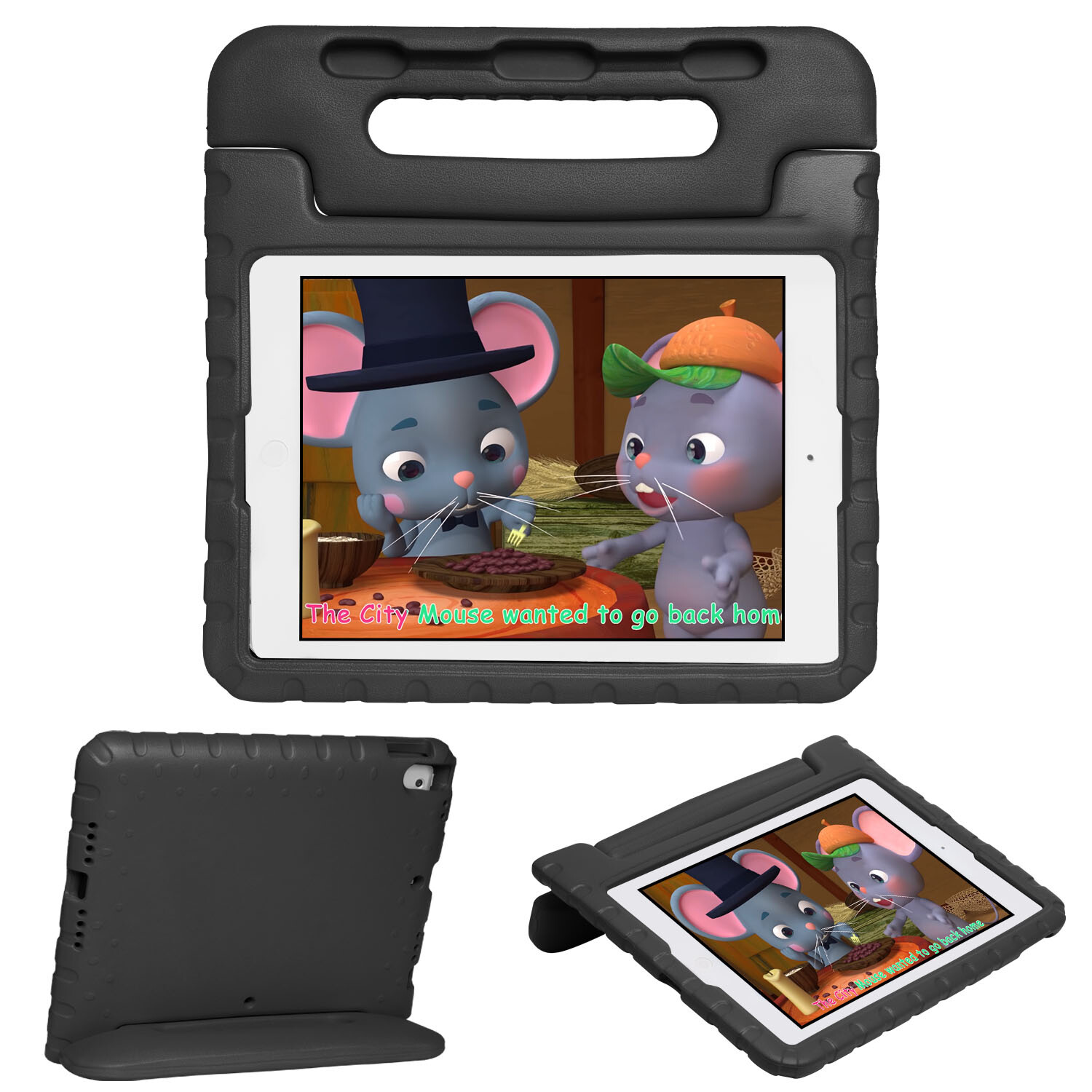 Kids Portable Stand Case for iPad 2nd 3rd 4th 5th 6th Gen & Air 1/2 & Pro 9.7