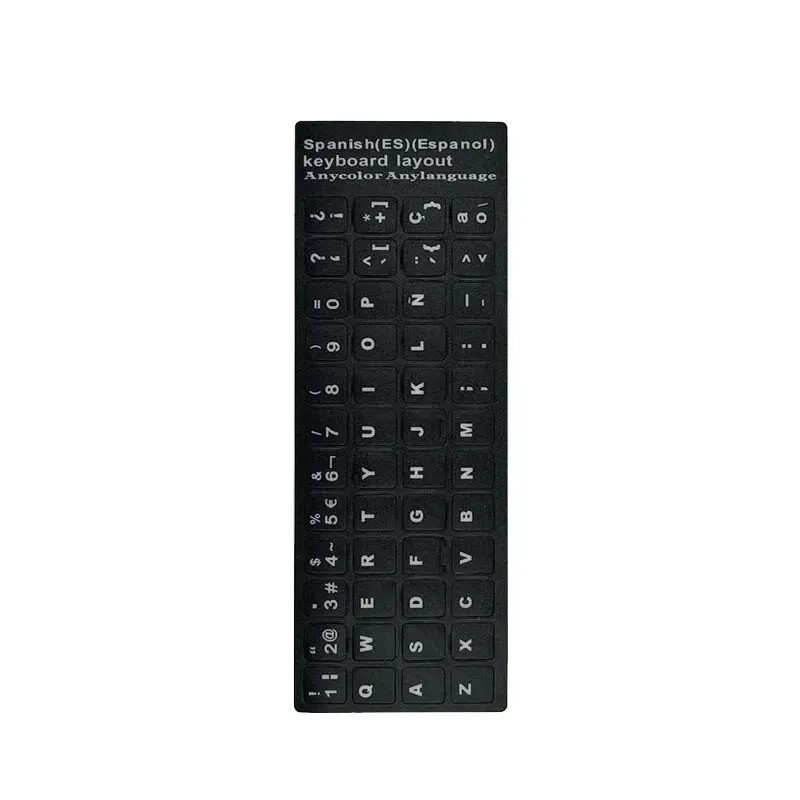 Keyboard Stickers English Spanish Italian Korean Frosted PVC Laptop PC Keys
