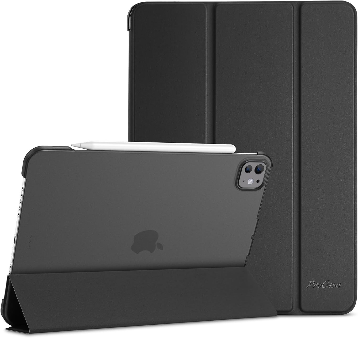  Smart Case for iPad Pro 11 Inch M5 2025/M4 2024 (Model: Black