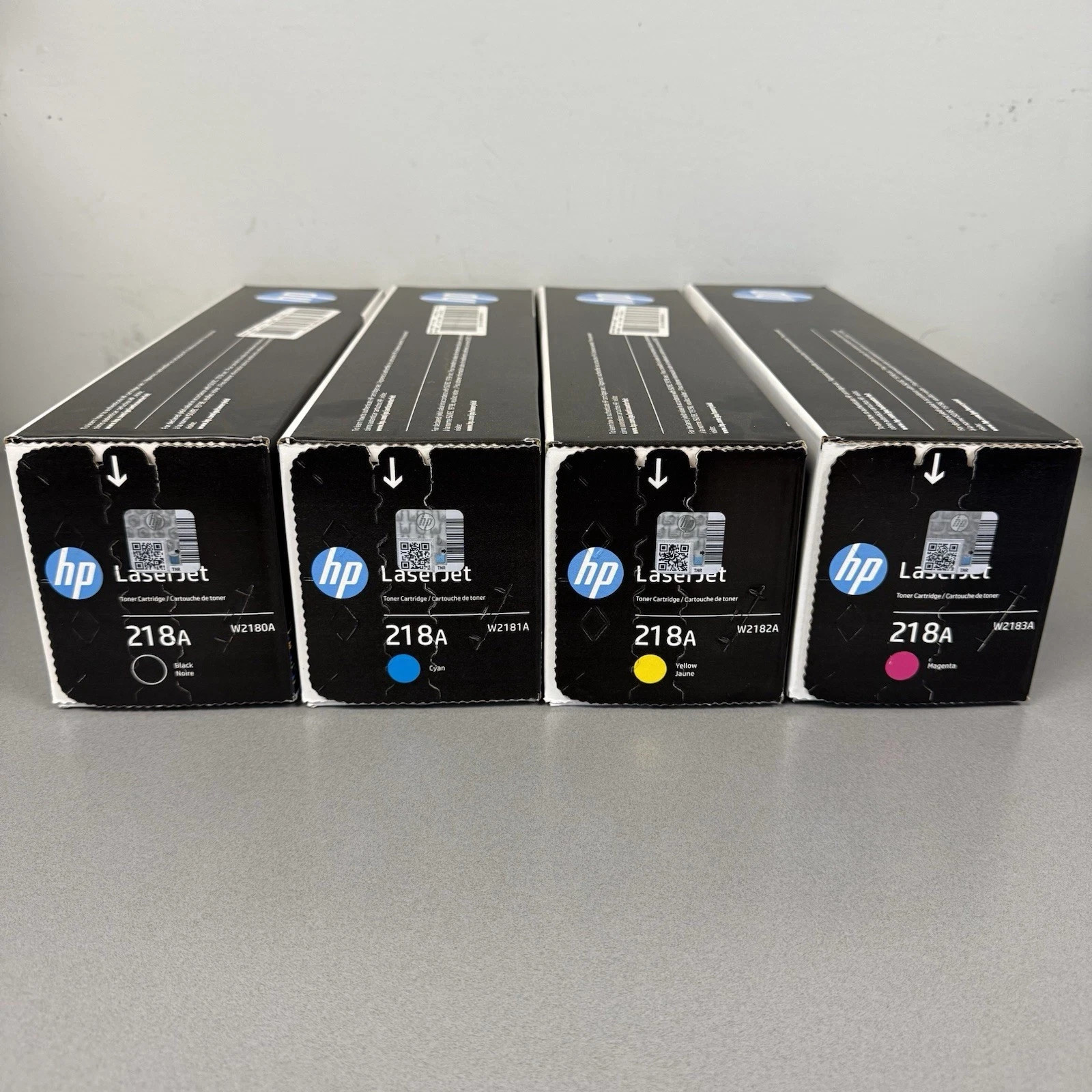 HP 218A Complete Toner Set KYCM for LaserJet Pro 3201dw MFP 3301fdw Genuine New