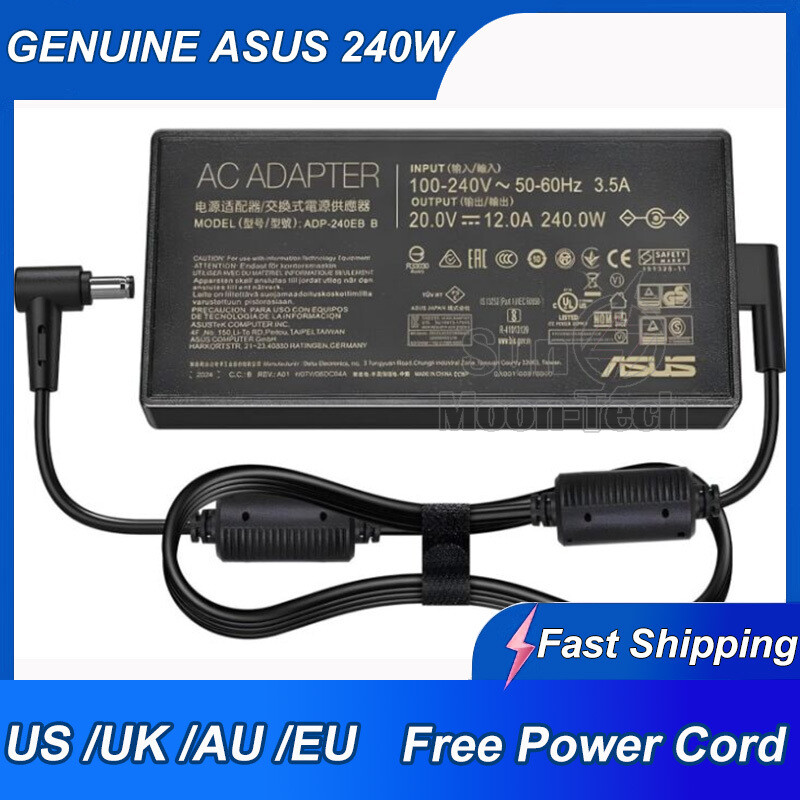 Original 20V 240W Asus W7604J3D ProArt Studiobook Pro 16 Power Supplies Charger