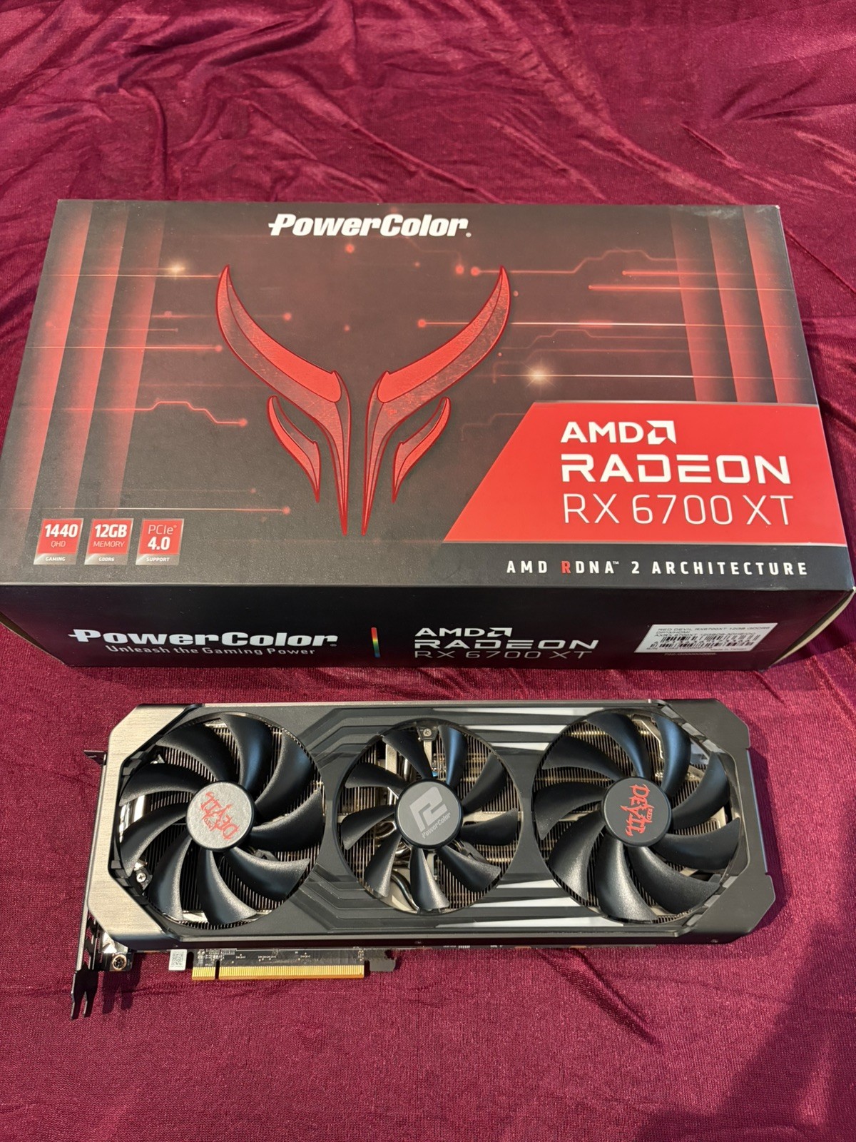 AMD PowerColor Red Devil AMD Radeon RX 6700 XT 12GB GPU Graphics Card warranty 