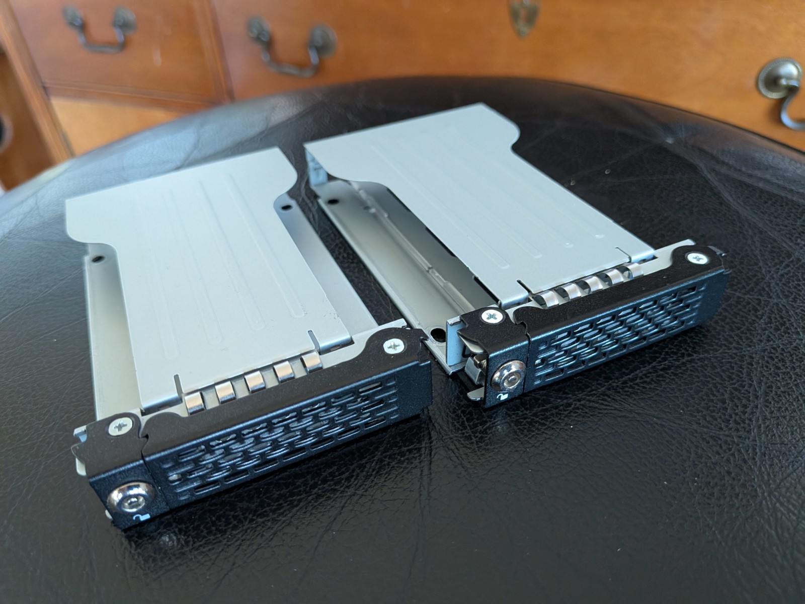 Two Icy Dock Ez-slide Mb994tk-b Drive Bay Adapters Internal Keys Included