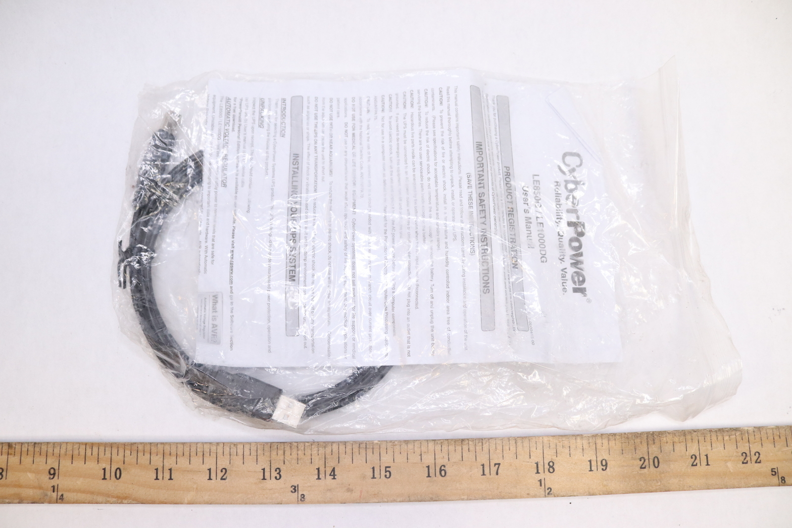 CyberPower UPS Battery Backup Cord and User Manual LE850G