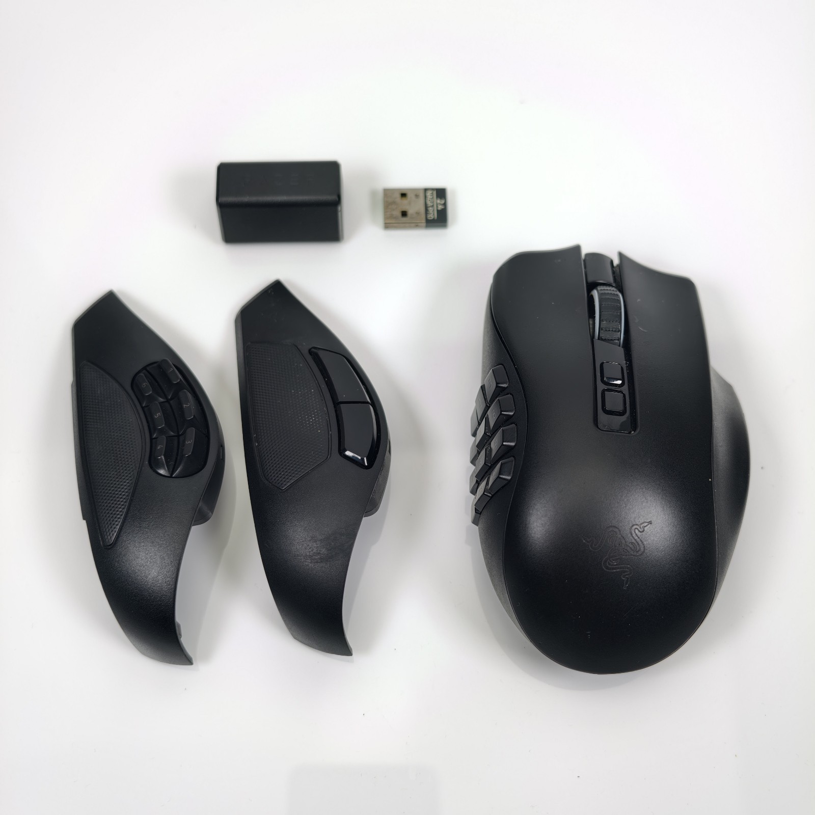 Razer Naga Pro Wireless Gaming Mouse, Black [RZ01-03420100-R3G1] w/ Dongle 